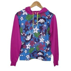 Disney Aladdin Jasmine Floral Color Block Hoodie NWT